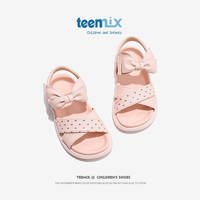 天美意（TEENMIX）女童凉鞋夏季公主鞋防滑软底儿童凉鞋中大童鞋潮 粉色 28
