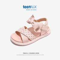 天美意(TEENMIX)女童凉鞋夏季公主鞋防滑软底儿童凉鞋中大童鞋潮 粉色 35