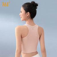 361运动背心女外穿带胸垫普拉提瑜伽服跑步瑜伽背心 L