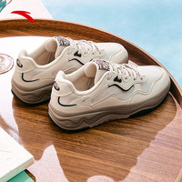 安踏海草2板鞋男女同款鞋夏季网面耐磨缓震舒适轻便休闲鞋运动鞋 白垩色-男5 42