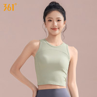 361°361运动背心带胸垫女外穿普拉提瑜伽服上衣运动瑜伽背心 S
