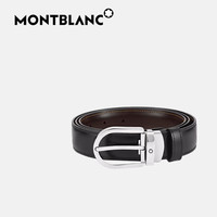 MONTBLANC 万宝龙 MONT BLANC 万宝龙 经典系列 男士牛皮针扣腰带 38157/128135 黑色