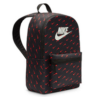 NIKE 男女双肩包背包 电脑包旅行包书包 HF6995-010 黑红钩