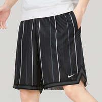耐克（NIKE）男运动短裤 夏季针织短裤休闲裤 宽松简约 DX0254-010 黑 L DX0254-010黑/暗烟灰-白
