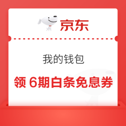 京东 我的钱包 中间“立减立返”领6期白条免息券/右上角“领88元红包”领5元无门槛支付券等