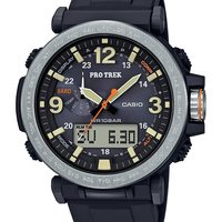 CASIO 卡西欧 PRO TREK 男士 不锈钢日本石英手表 黑色 23.77