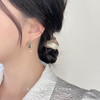 半日逅屿 绿水草森系小清新原创手作设计感耳饰女镀14K极简耳环 3909水草石淡水珍珠