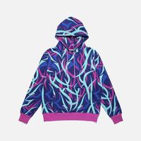 凝结集团 CLOT ALIENEGRA荆棘系列 紫荆棘印花连帽卫衣 陈冠希主理