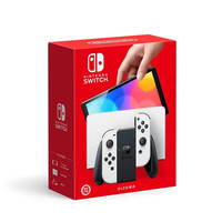 PLUS会员：任天堂 Nintendo Switch任天堂  游戏机 Switch NS港版OLED版游戏主机 配白色Joy-Con  OLED白色