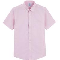 Brooks Brothers/布克兄弟男士春夏款纯色刺绣logo休闲衬衫