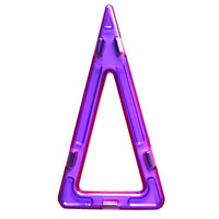 趣味童年儿童磁力建构片磁性积木配件磁力片玩具拼搭积木 长三角形磁力片