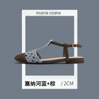 MC女鞋波西米亚风盐系可露丽织凉鞋后空玛丽珍marieclaire女鞋