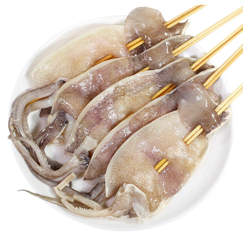  密水农家 鲜活 鱿鱼串