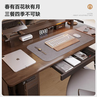乐歌 电动升降桌电脑桌办公桌学习桌ES2Pro/1.4m灰木纹色