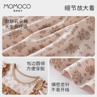 MOMOCO玛米玛卡儿童纯棉夏季家居服女童睡裙可外出薄款裙子连衣裙 清甜浆果 120 【110-120CM】【40-50斤】