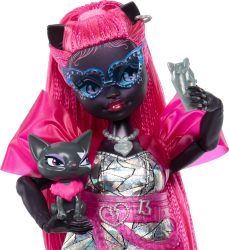 怪兽 MONSTER High 精灵黑猫凯蒂手办玩偶娃娃 含宠物猫护身符等配件