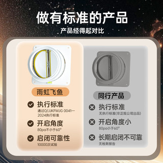 雨虹飞鱼厨房烟道止逆阀抽油烟机止回阀排烟管厨房通用