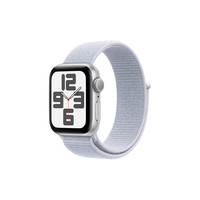 苹果 Apple Watch SE 2024款智能手表40毫米银色铝金属表壳青云色回环式运动表带MXF33CH/B