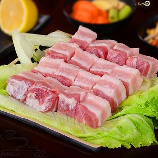 白荡里黑猪去皮五花肉韩式烤肉食材生猪肉生鲜土猪肉