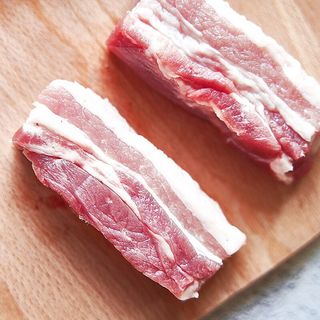 白荡里黑猪去皮五花肉韩式烤肉食材生猪肉生鲜土猪肉