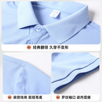 罗蒙（ROMON）冰丝凉感短袖T恤男士夏季中青年商务休闲polo领上衣 上青 4XL (195) 【185-200斤】