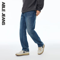 ABLE JEANS【直筒裤】春夏款通勤水洗复古牛仔裤男士长裤801644 工装蓝 34 /34