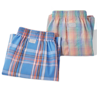 七匹狼阿罗裤男宽松内裤男纯棉爸爸家居睡裤抗菌三分短裤男