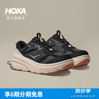 HOKA ONE ONE 男女款夏季邦代 B3运动休闲鞋BONDI B3缓震复古透气 黑色/石膏白 36