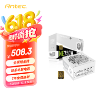 安钛克 NE750 金牌（90%）全模组ATX电源 750W 白色