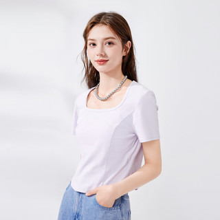 CHIU·SHUI/秋水伊人 修身直筒 女士T恤