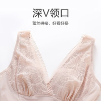 欧迪芬（Ordifen）塑身衣薄款亲肤透气罩杯塑身美体连体衣收腹显瘦束腰提臀修 裸肤色 M