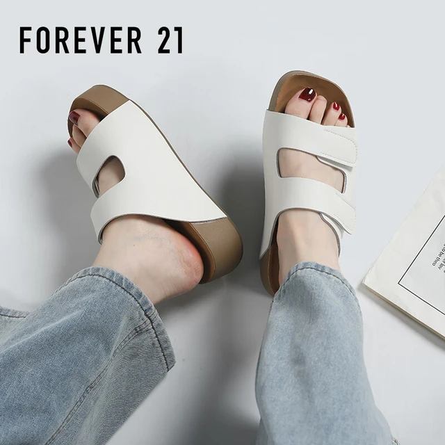 FOREVER21魔术贴凉鞋女时尚女鞋厚底增高休闲鞋子女外穿时尚凉鞋