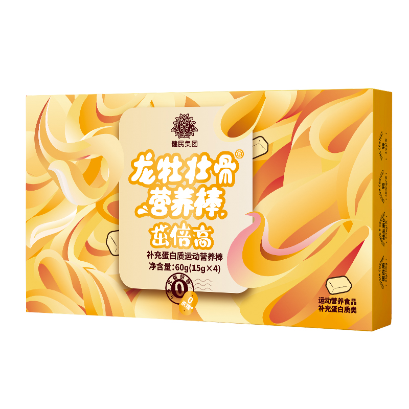  龙牡 高钙加锌维D补充蛋白质 儿童营养棒  15g/支*4支