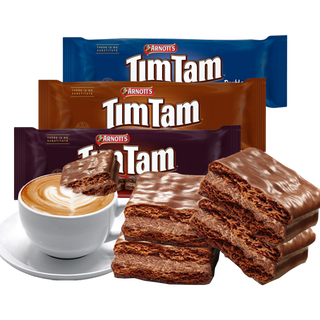 雅乐思（TIM TAM）澳大利亚原味巧克力夹心饼干2袋饼干糕点休闲零食小吃 双涂层200g*2袋