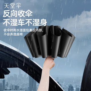 天堂伞超大加大号双人抗风暴雨伞防风加固防晒折叠晴雨两用伞男女 藏青（双人超大伞）伞面122CM