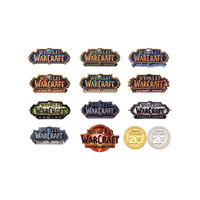 魔兽世界 WOW BLIZZARD 暴雪 《魔兽世界》 20周年限定版本 logo磁吸徽章套组