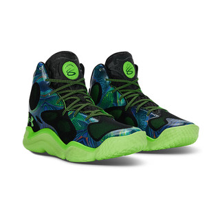 安德玛（UNDERARMOUR）库里Curry Spawn FloTro男女运动篮球鞋3026640 荧光绿301 40.5