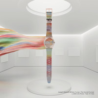 swatch 瑞士手表2024艺术之旅系列男女手表时尚炫彩石英腕表