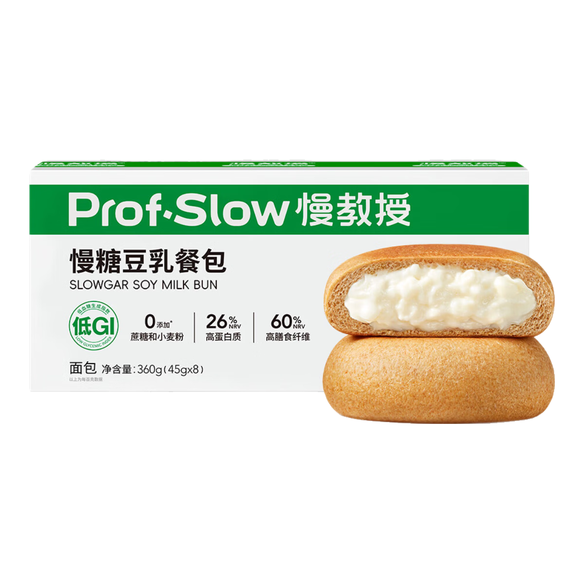  prof.slow/慢教授 低GI 豆乳餐包