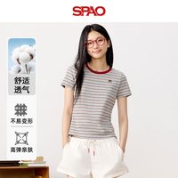 SPAO 贴布绣 女士短袖T恤