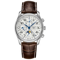 LONGINES 浪琴 男表 名匠系列经典八针月相机械手表L2.773.4.78.3