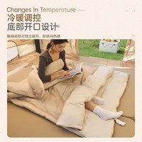 探露睡袋成人户外露营大人冬季加厚防寒被子两用隔脏办公室双人 户外露营睡袋双人款(3kg)