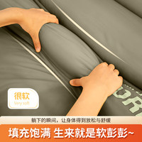 北山狼 双人睡袋四季加厚便携成人睡袋户外露营防寒可拆分睡袋 4.2kg桦木褐