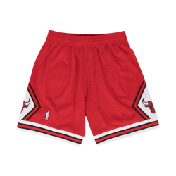 Mitchell&Ness MITCHELL & NE复古球裤 W球迷版 NBA公牛队篮球裤子97赛季 MN男网眼运动短裤