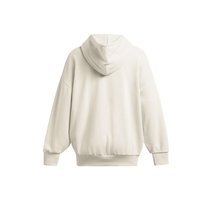 安德玛(UNDERARMOUR) Icon女子高克重棉织宽松连帽运动休闲卫衣1386494 峰顶白110 XS