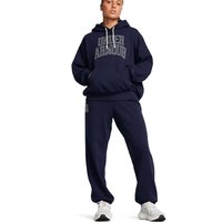 安德玛（UNDERARMOUR） Icon女子高克重棉织宽松连帽运动休闲卫衣1386494 藏蓝色410 XS