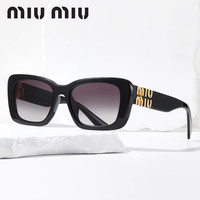 MIU MIU缪缪miumiu墨镜女高级感大框潮时尚复古眼镜框遮阳墨镜07YS VAU6S1玳瑁