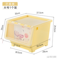 久梨沙 BL2042-1 儿童宝宝零食玩具收纳箱 大号 军绿色 塑料