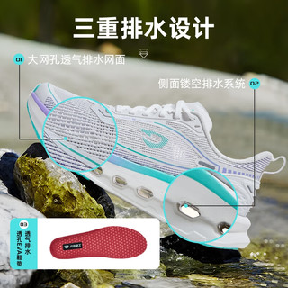 户外特工 HOT POTATO溯溪鞋防滑速干涉水鞋男女水陆两用轻便透气减震跑步运动鞋夏季 紫兰白【止滑速干 轻便缓震】 39