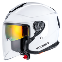 VCOROS摩托车头盔男女四分之三巡航机车盔电动车骑行安全帽蓝牙四季3C盔 盔墩墩 M (55-56cm)